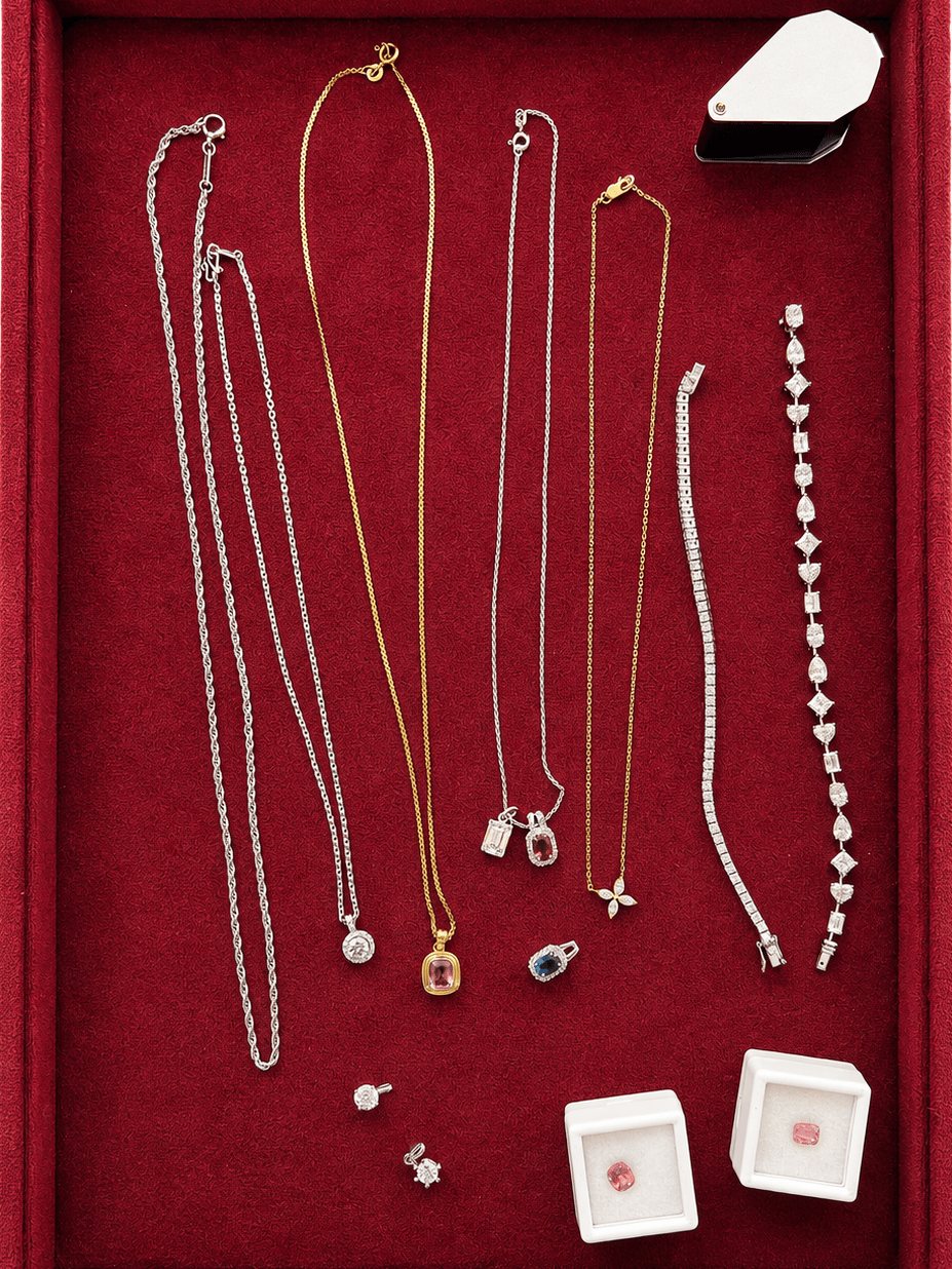 EMBLUME Collection of coloured stone, lab grown diamonds and natural diamonds jewellery