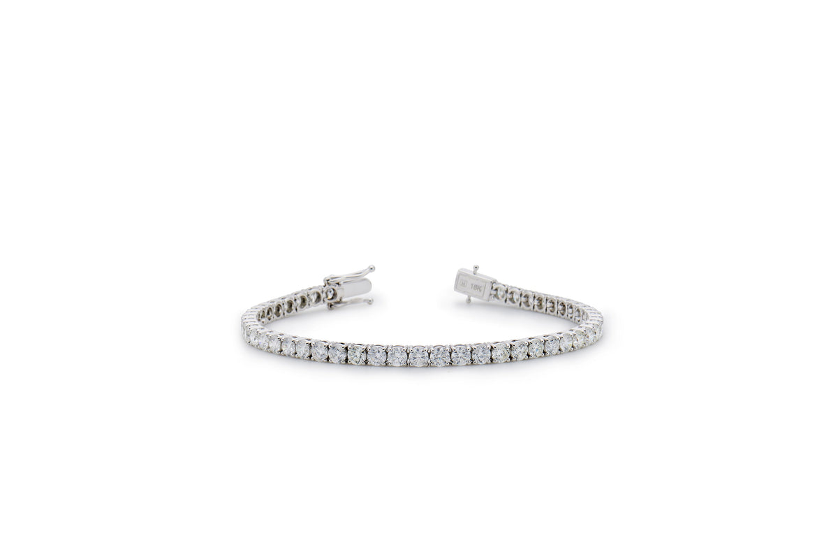 Round diamond tennis bracelet classic 7.1tcw by emblume